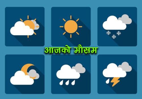 आजको मौसम : यी दुई प्रदेशमा वर्षाको सम्भावना
